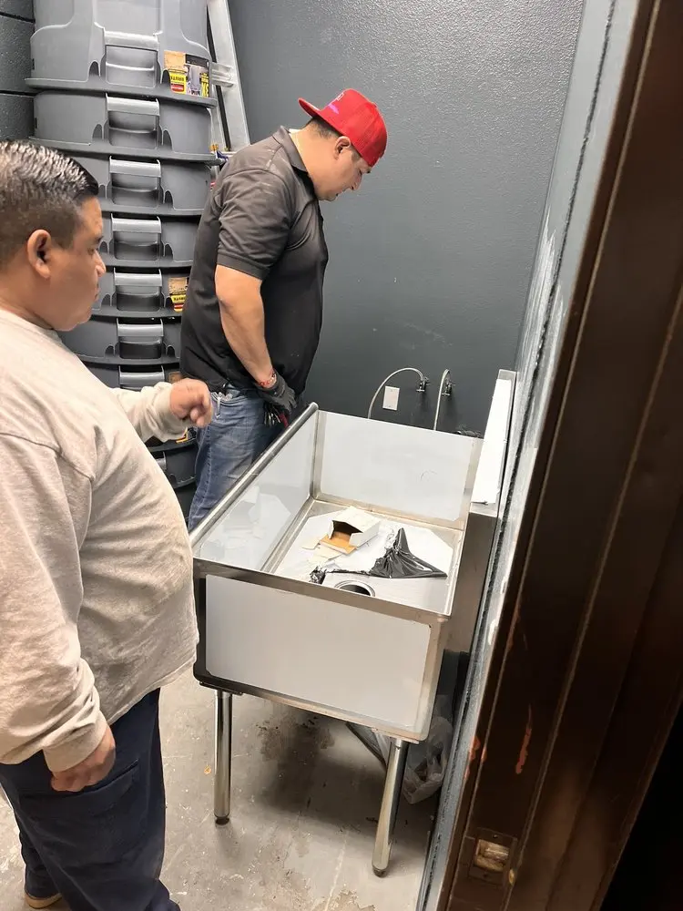 Commercial plumbing and sink installation in Stonewood